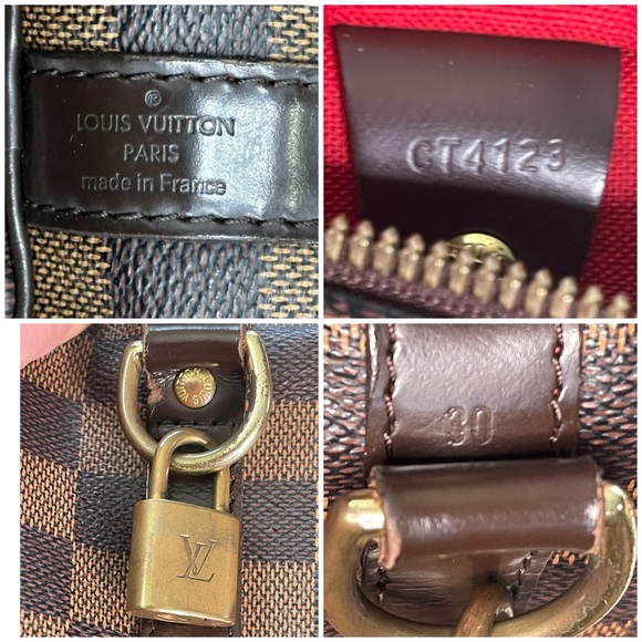 SOLD❌Authentic LOUIS VUITTON Bandouliere Speedy 30 Damier Ebene - Picture 10 of 16